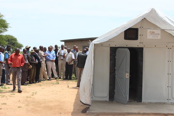 Launch of the housing unit in Khudumelapye
